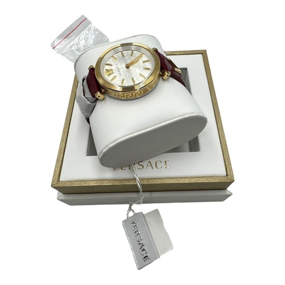 VERSACE Medusa Women’s Quartz Silver Ladies Watch Yellow-Gold Tone VELS00519 NIB main image 5